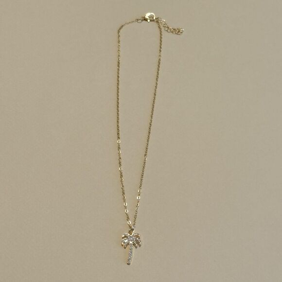 Palm Tree Pendant Necklace #1593 - Picture 2 of 4